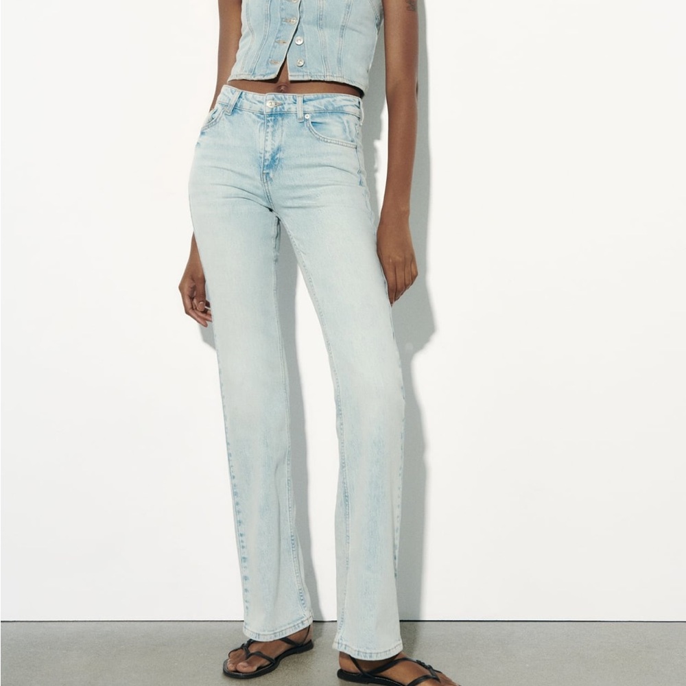 Zara high waisted flare jeans